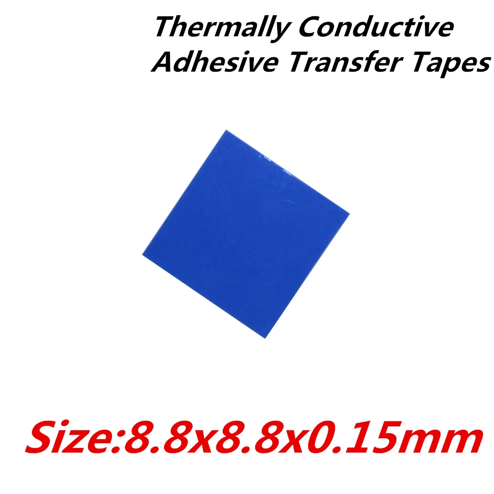 

100pcs/lot 8.8x8.8mm Thermally Conductive Double Adhesive Transfer Tapes for heatsink radiator cooling