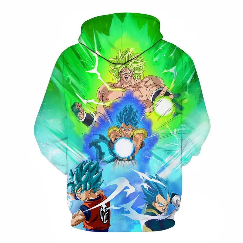 Dragon ball Гоку мультфильм 3D толстовки для мужчин женщин группа пуловер с капюшоном