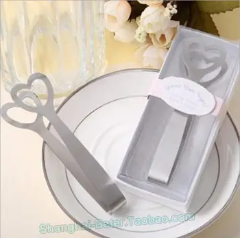 

50 pcs/lot Wedding favors of Heart Shaped Sugar Tongs Best for Bridal Gifts kitchen favors Hot sale