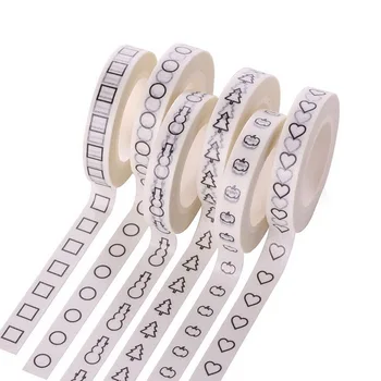 

2000pcs Creative Love Heart Washi Tape High Sticky Masking Tape Office Supply Hand Tear Adhesive Paper Tape DIY Book Diary