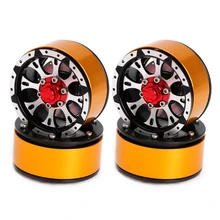 4Pcs Metal 1 9 Inch Beadlock Wheel Rim for RC Rock Crawler Axial SCX10