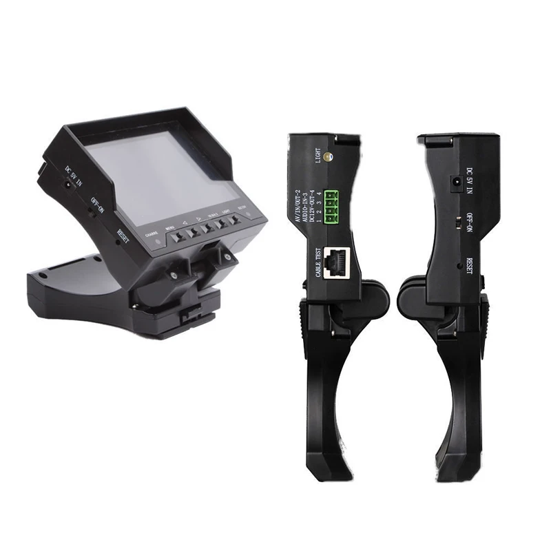  Foldable 4.3" TFT LCD MONITOR TESTER CCTV Security Surveillance CAMERA TEST Vedio Audio DC 12V Output RJ45 Cable  