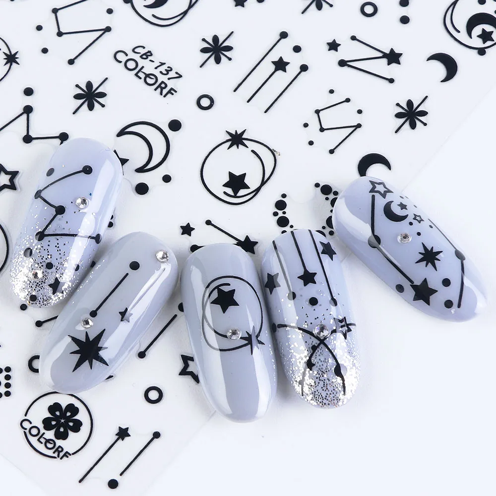 Black White Nail Tattoos Tips