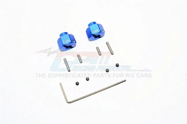 1/10 AXIAL SMT10 90055 90057 шестигранное колесо из алюминиевого сплава (+ 2 мм)-набор шт. MJ0102/+