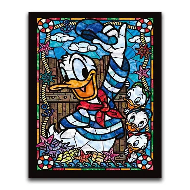 

5D DIY Diamond painting Cross stitch Cartoon Round Diamond mosaic colorful Disney Full Square Diamond embroidery Animal Art #