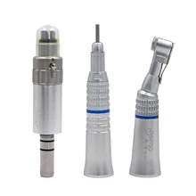 Стоматологический медленный/низкоскоростной наконечник с угловым прямым двигателем, 4 отверстия, стоматологическое лабораторное оборудование, воздушная турбина, стоматологический инструмент для полировки полости рта