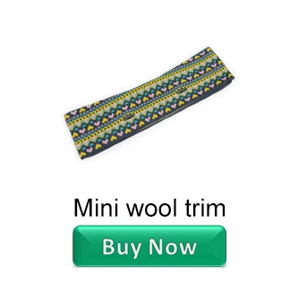 Mini wool trim