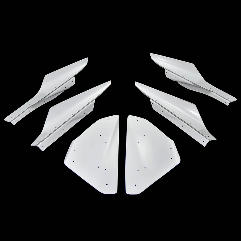 

VRS Style Wide Ver. FRP Fiber Glass Front Bumper Hyper Canard Fiberglass Splitter Kit For Mitsubishi EVO 10 (VRS Wide Body Only)