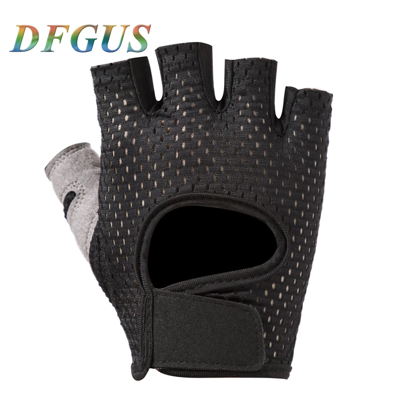 الصيف الرياضة رياضة قفازات الإناث الاثقال ممارسة اللياقة البدنية yoga معدات التدريب نصف الاصبع رقيقة تنفس عدم الانزلاق S/ M