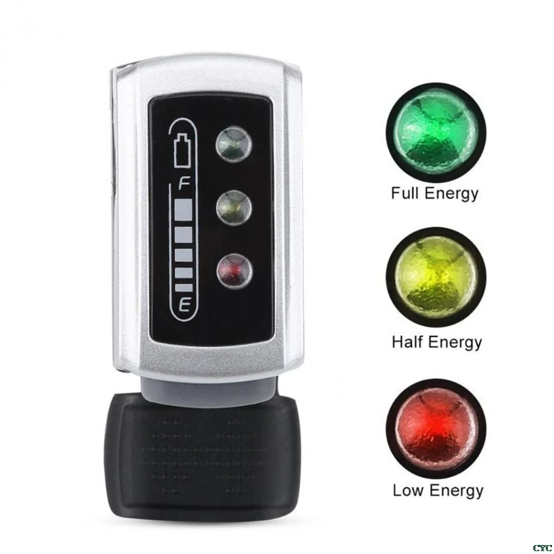 Top 36/48V Motorcycle E-Bike Bicycle E-Scooter Throttle Finger Two-Way Thumb With Battery Power And Switch ON-OFF Thumb Turn Handle 5