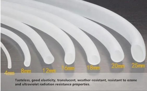 Силиконовый шланг/пищевая прозрачная труба/кислородная трубка/резиновый шланг без вкуса сухожилия