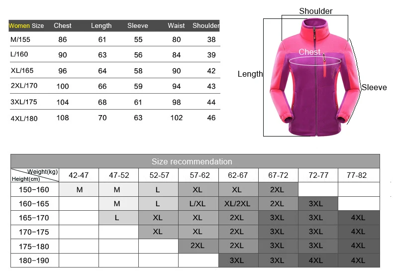 women size