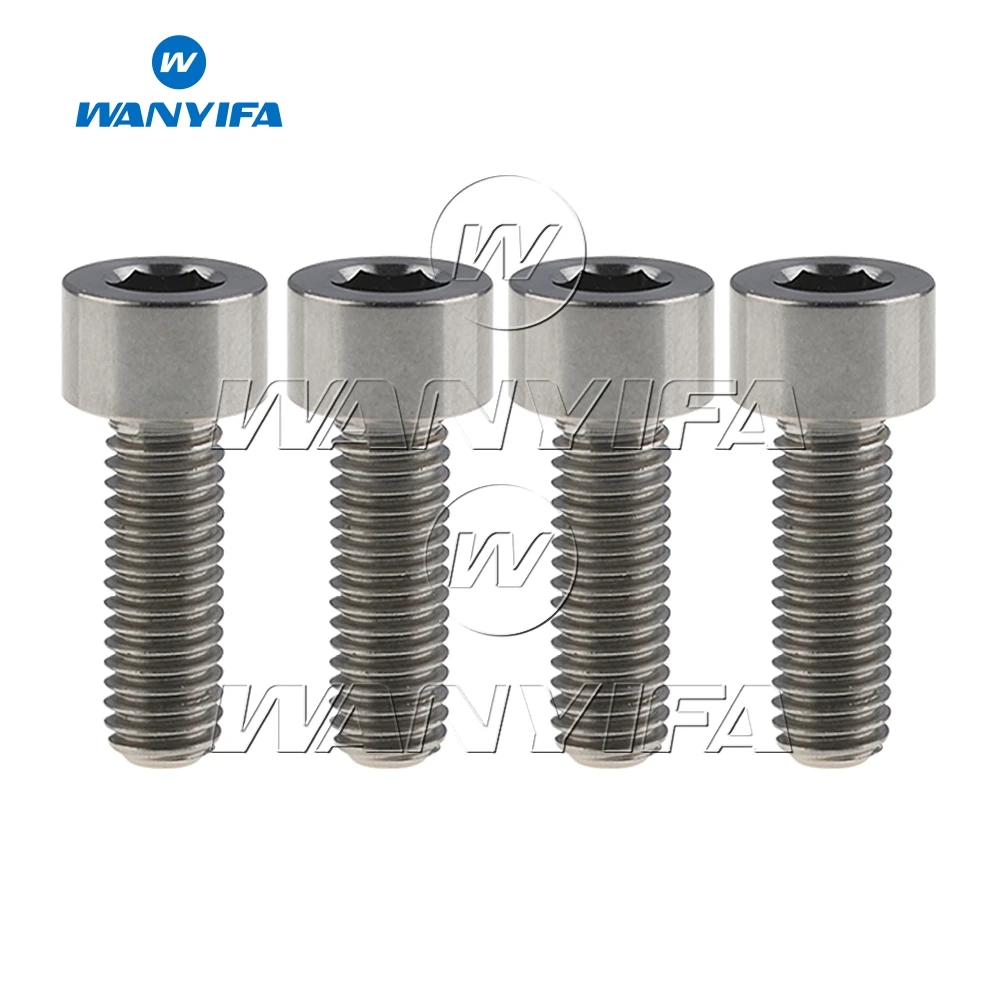 Yaruijia Vis /à t/ête de parapluie en alliage de titane Ti M8 x 15 20 25 30 35 40 mm pour v/élo moto frein /à disque