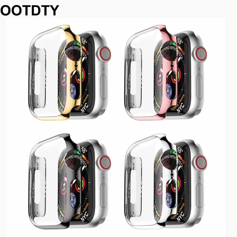 

Protective Case Bumper Cover Frame PC Shell Shockproof Smart Watch Accessories for Apple iPhone 4 44mm 42mm