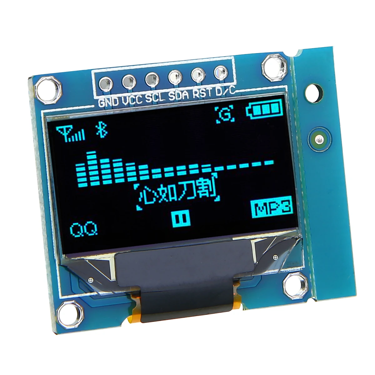 Электронный O светодиодный модуль дисплея 0,96 дюймов 128X64 желтый, синий, белый O светодиодный I2C IIC Серийный ЖК светодиодный SSD дисплей модуль SSD130623 - Цвет: blue