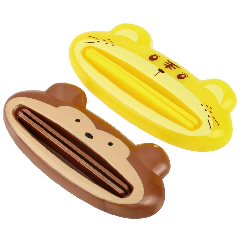 

1PC Cartoon Dispenser Squeeze Tube Squeezer Easy Press Toothpaste Tube Dispenser Rolling Holder Bathroom Tools 5 Types Random