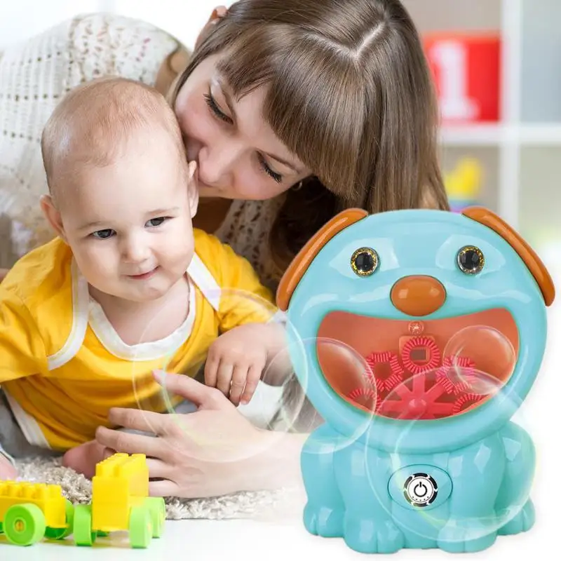 Детская электрическая автоматическая машина для пузырей с музыкальным светом, детское устройство для мыльных пузырей с мультяшными животными, игрушка для младенцев, для занятий спортом на открытом воздухе