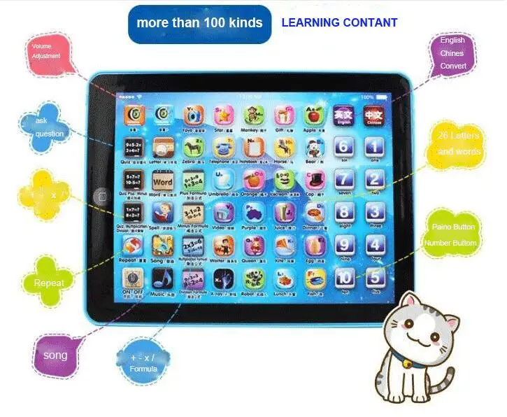 Лидер продаж детский Планшет IPAD Обучающие игрушки подарок для девочек и