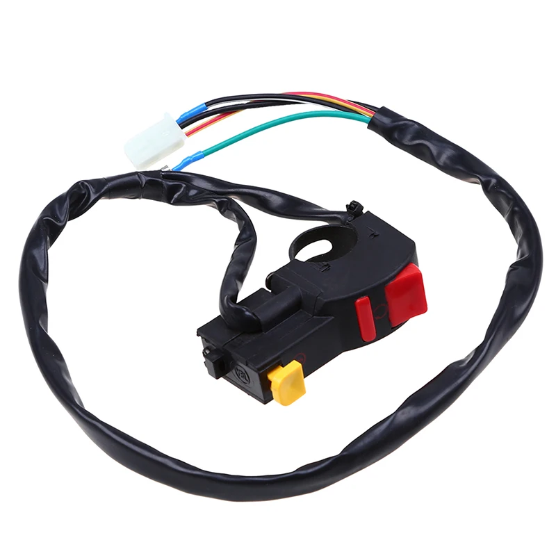 7/8" Motorcycle Handlebars Switch Horn Turn Signals On/Off Button Head