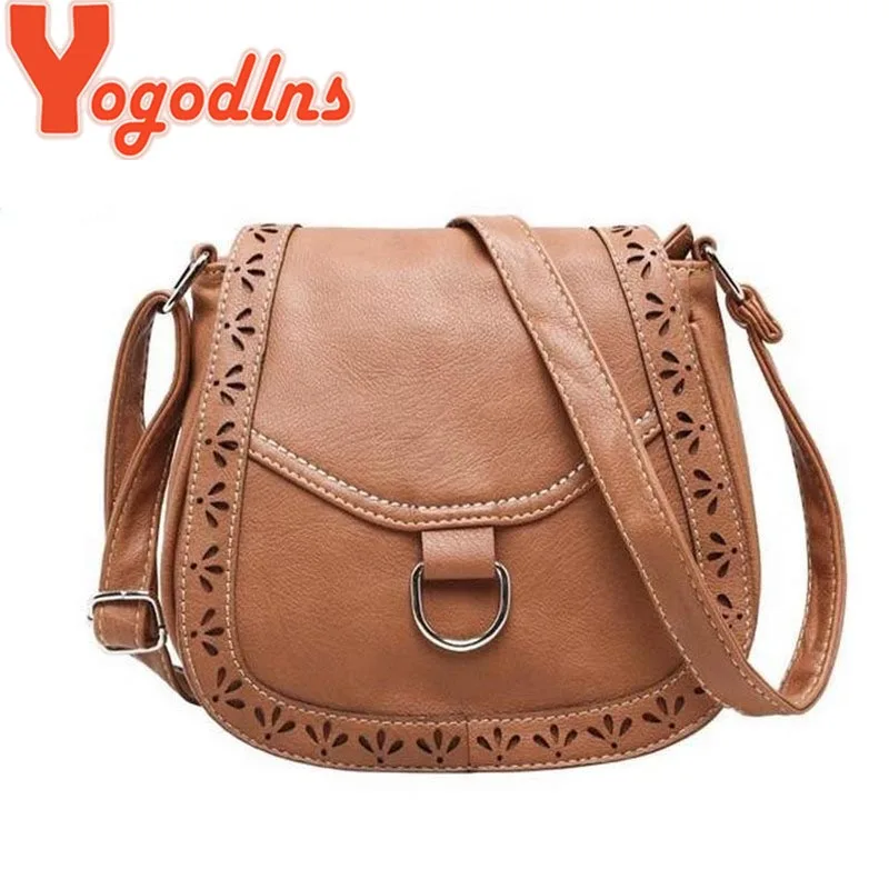  2017 hot new arrival cutout women vintage bag postman purses shoulder bags women hollow crossbody  designer bags 