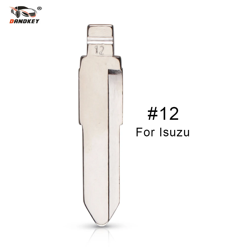 

Dandkey 1pcs Type 12# Metal For Suzuki Key Blade For Isuzu Replacement Flip Folding Remote Key Car Blank Uncut Key Blade