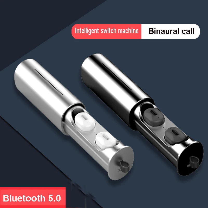 Мини T1 TWS V5.0 Bluetooth наушники настоящие беспроводные 3D стерео наушники с микрофоном портативные hifi глубокий бас звук беспроводная двойная гарнитура