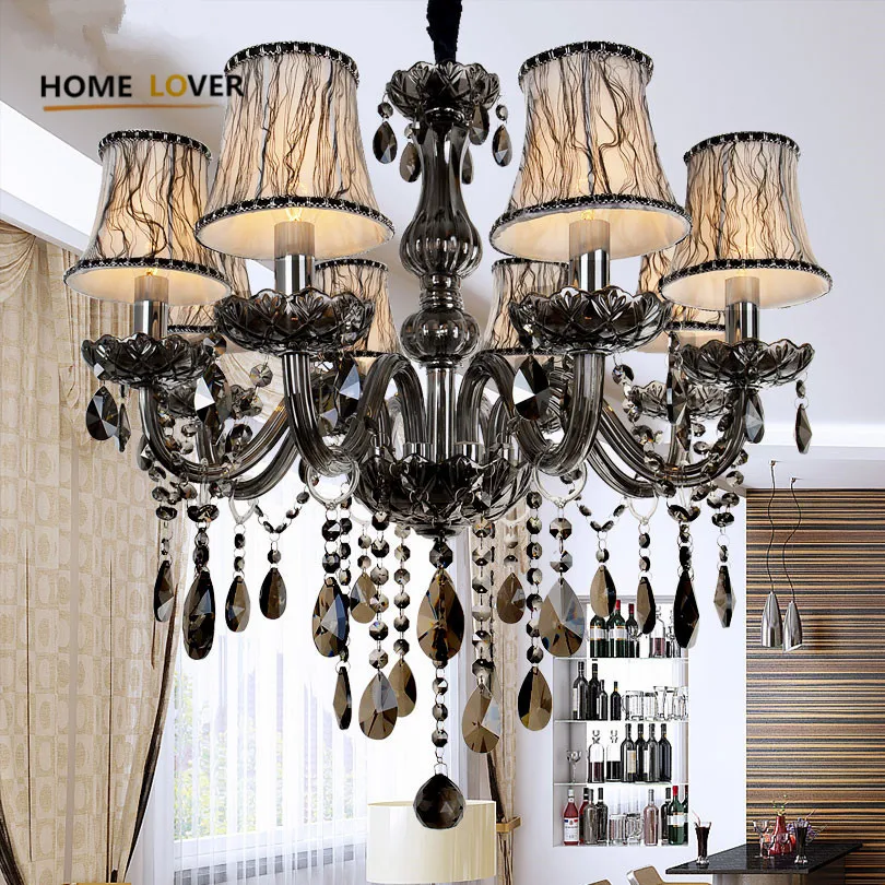  New Modern led crystal chandeliers for kitchen room Livingroom Bedroom Gray Color K9 crystal lustre - 32796967460