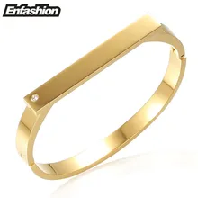 Enfashion noeud barra plana pulsera al por mayor brazalete de oro brazalete de la pulsera para las mujeres cuff pulseras brazaletes pulseiras manchette