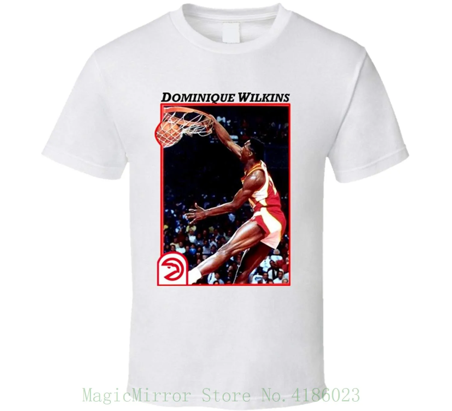 

Dominique Wilkins Classic Basketballer Card T Shirt 2019 Brand Tshirt Homme Tees