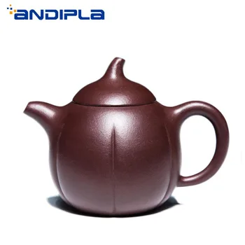 

225cc Authentic Chinese Yixing Teapot Eggplant Pot Handmade Purple Clay Health Kung Fu Tea Set Zisha Teapot Kettle Tea Maker Pot