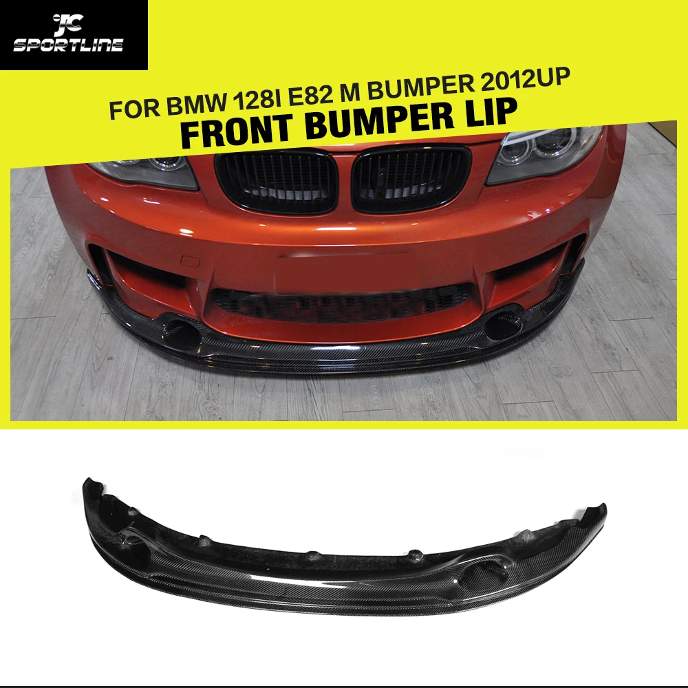 

Front Bumper Guard Lip Spoiler Apron for BMW 1 Series E82 M Base Coupe 2-Door 2011UP Car-Styling Carbon Fiber