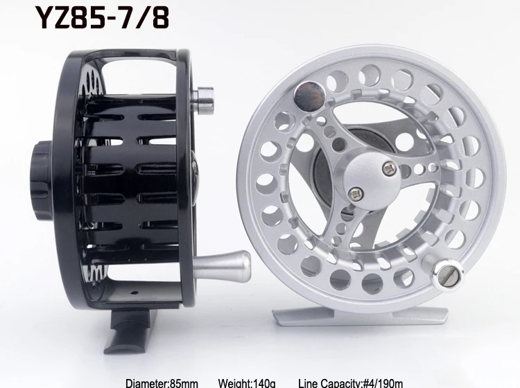 Fly Fishing Reel YZ75-56 78 910 CNC Diecast Machined Aluminum Alloy Fly Reel Large Arbor, LeftRight Handle Changable  (10)