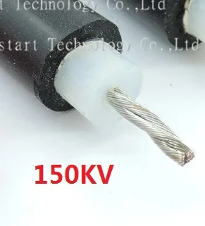Провод Высокого Давления DC 50KV 70KV 150KV высокотемпературный силиконовый кабель провод зажигания - Цвет: Бежевый