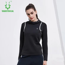 Dry Quick Yoga Gym Top Compression Women’s Sport hooded T-Shirts Running Long Sleeve T-Shirts Fitness Women Yoga Tops