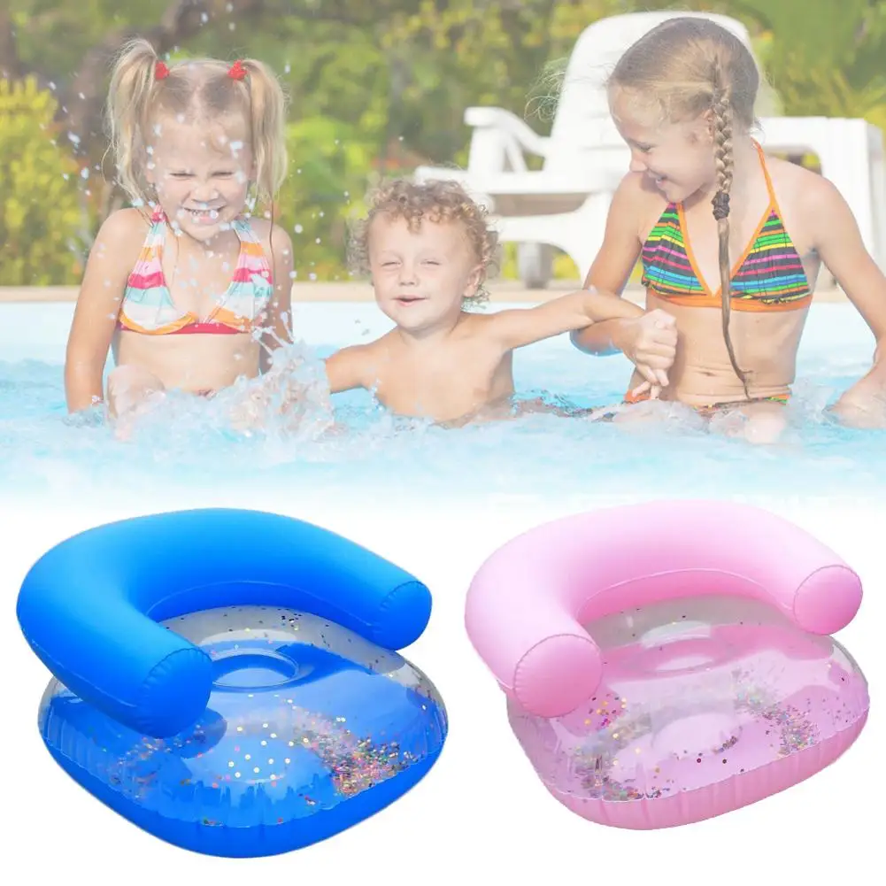 

2 Colors Children Inflatable Sofa Water Toy Swimming Accessory Water Seat For Children