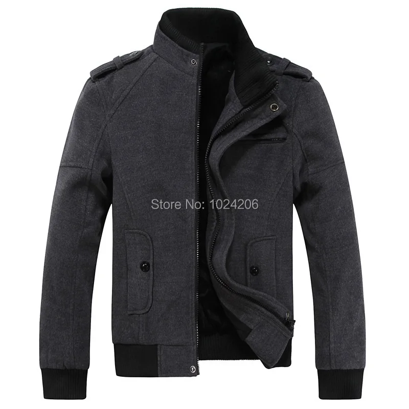 FREE SHIPPING 2015 man winter warm men woolen jackets men Wool clothes