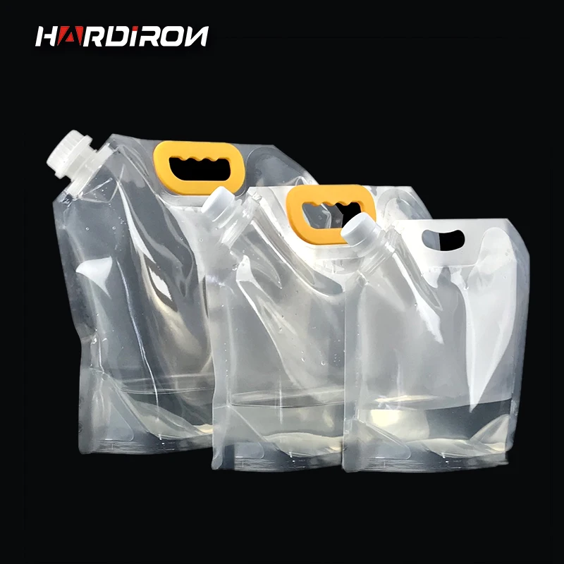 Большие одноразовые пластиковые пакеты HARDIRON для упаковки сока жидкого напитка