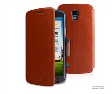 2014 Ultra thin leather bracket case for Samsung GALAXY S4 Active i9295 best free shipping original