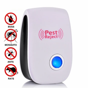 

2/4Pcs Light Blue Ultrasonic Pest Repeller Control Electronic Pest Repellent Mouse Rodent Cockroach Mosquito Insect Killer