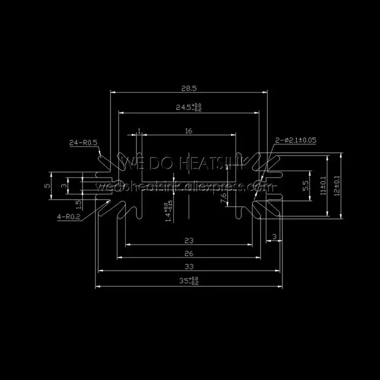 WE DO HEATSINK 5pcs 30x35x12mm  濭, MOSFET TO-220/TO220 