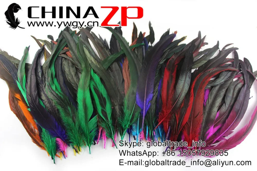Rooster Tail Feathers Part Dyed -Mix (5)
