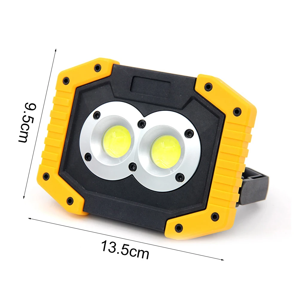 USB портативный Перезаряжаемый Открытый кемпинг свет Светодиодная лампа для автомобиля желтый аварийный поисковый фонарь прожектор