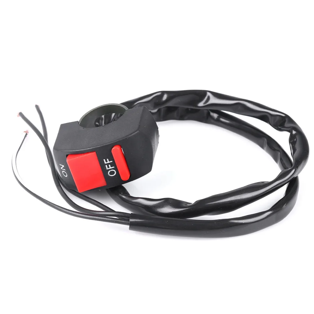 

Universal Handlebar Motorcycle Kill Switch 3 Lines ON/OFF Button Bullet Connector 65cm 12V Bike Handle Bar Kill Stop Switch