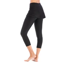 Женский купальник с высокой талией, бикини, плавки, шорты, сплошной цвет, черный цвет, одежда для плавания, Купальная юбка, бикини