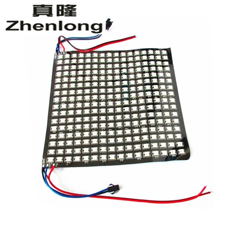 

10pcs/lot DC5V 8*32 Full color WS2812B WS2812 5050 RGB SMD Flexible LED Pixel Panel Light