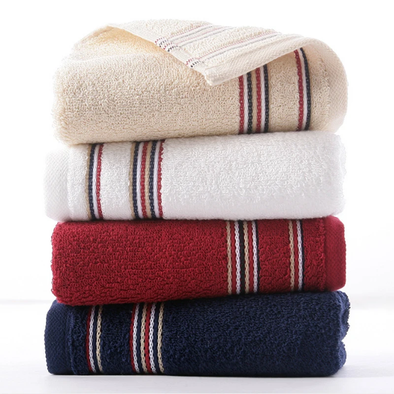 

Cotton satin towel bathroom wash towel no smell super absorbent 72*34 thick plain face towel four color optional A10970