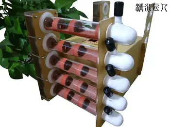 

10pcs Bamboo Concrete Glass Tubes Ant Nest With Active Zone Ants Castle Workshop Ants Villa Granja de Hormigas nid fourmis Acryl