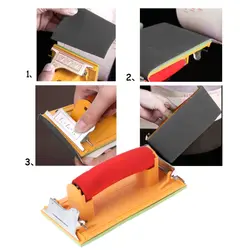 Держатель наждачной бумаги рамка для наждачной бумаги шлифовальные инструмент для полировки для стен Деревообработка