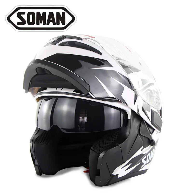Уличный мотоциклетный шлем на все лицо Kask Motocyklowy Флип вверх моторный Casco para Moto DOT