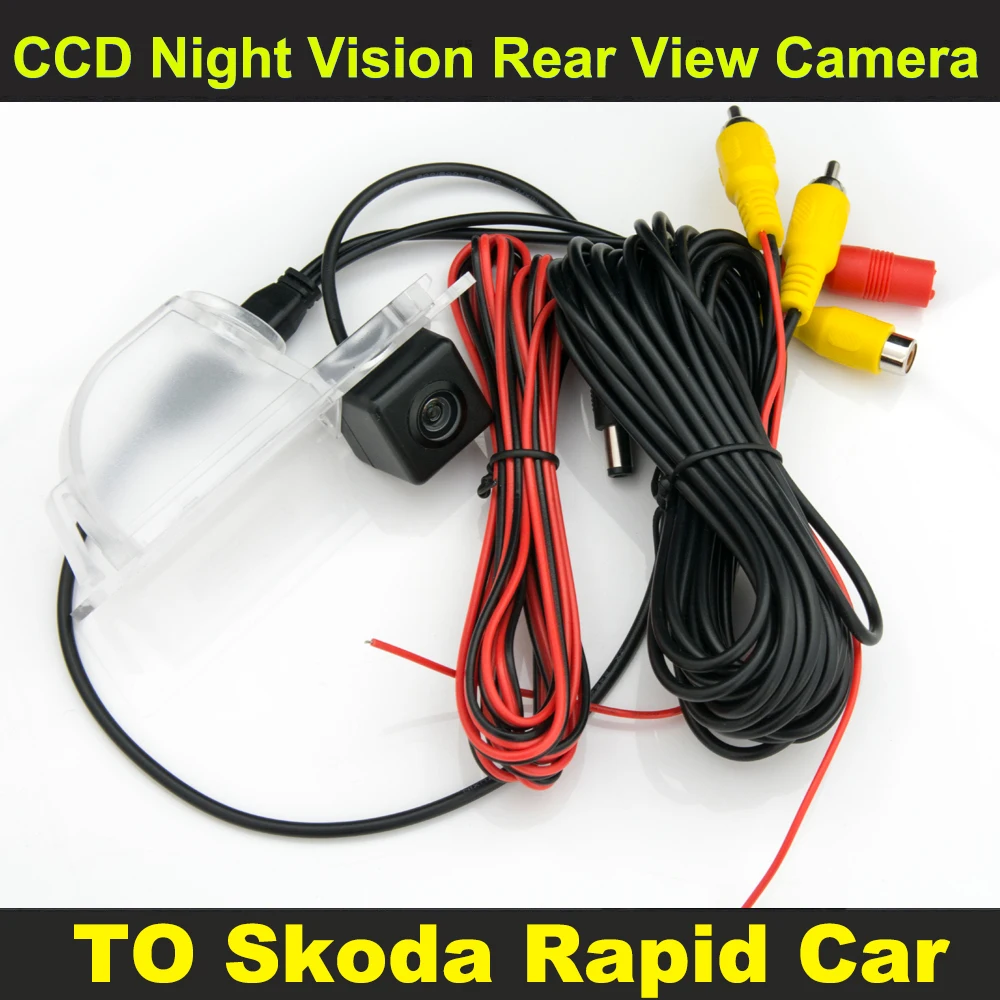Автомобильная камера заднего вида с ночным видением CCD для Skoda Rapid|car rear view reverse|car
